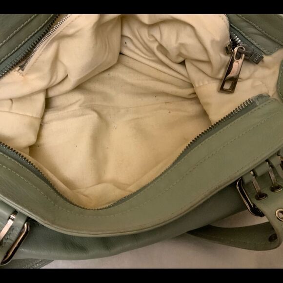 Marc Jacobs handbag Leather Green double handles front pockets - Picture 9 of 16